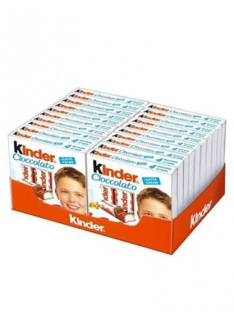 Šokoladas KINDER 4vnt, 50 g x 20vnt dėžė. 0,89€ - vnt